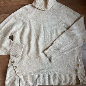 MICHAEL Michael Kors Cream Turtleneck Sweater